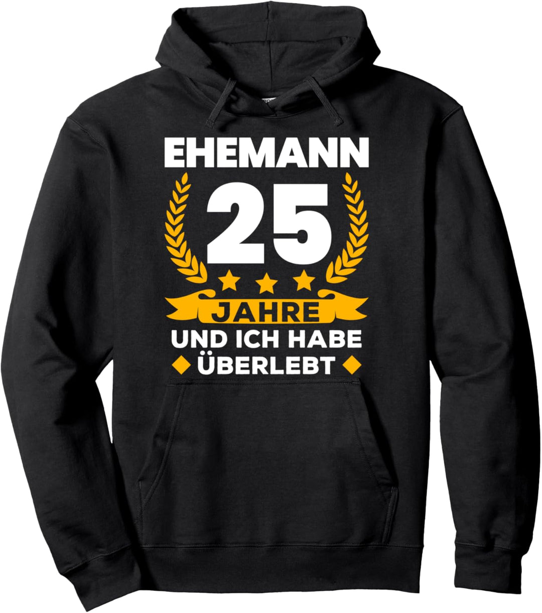 25. Hochzeitstag Silberhochzeit Ehemann Pullover Hoodie