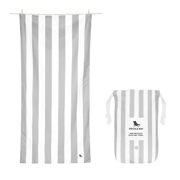 Dock &amp; Bay Strandhandtuch - Schnell trocknende Mikrofaser, ohne Sand - Kompakt, Leicht - 100% recyce