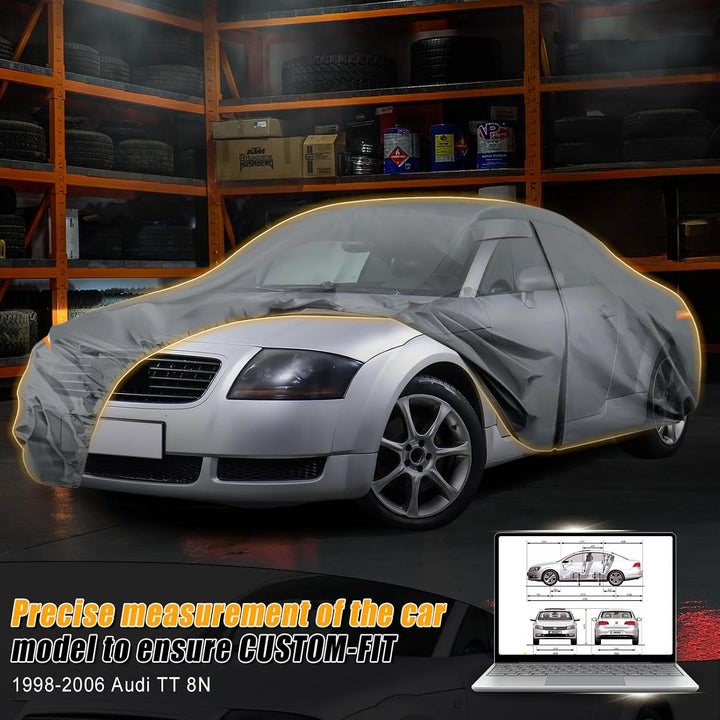 Autoabdeckung Wasserdicht für 1998-2006 Audi TT 8N, Vollgarage Autoplane 1998-2006 TT, 1998-2006 TT
