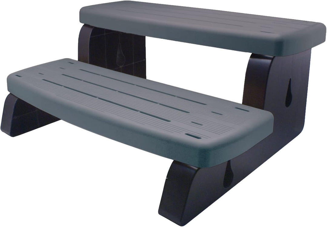 TE-Trend Whirlpool Pool Zubehör Outdoor 2-Stufen Treppe Doppelstufe Einstiegstreppe Kunststoff bis 3