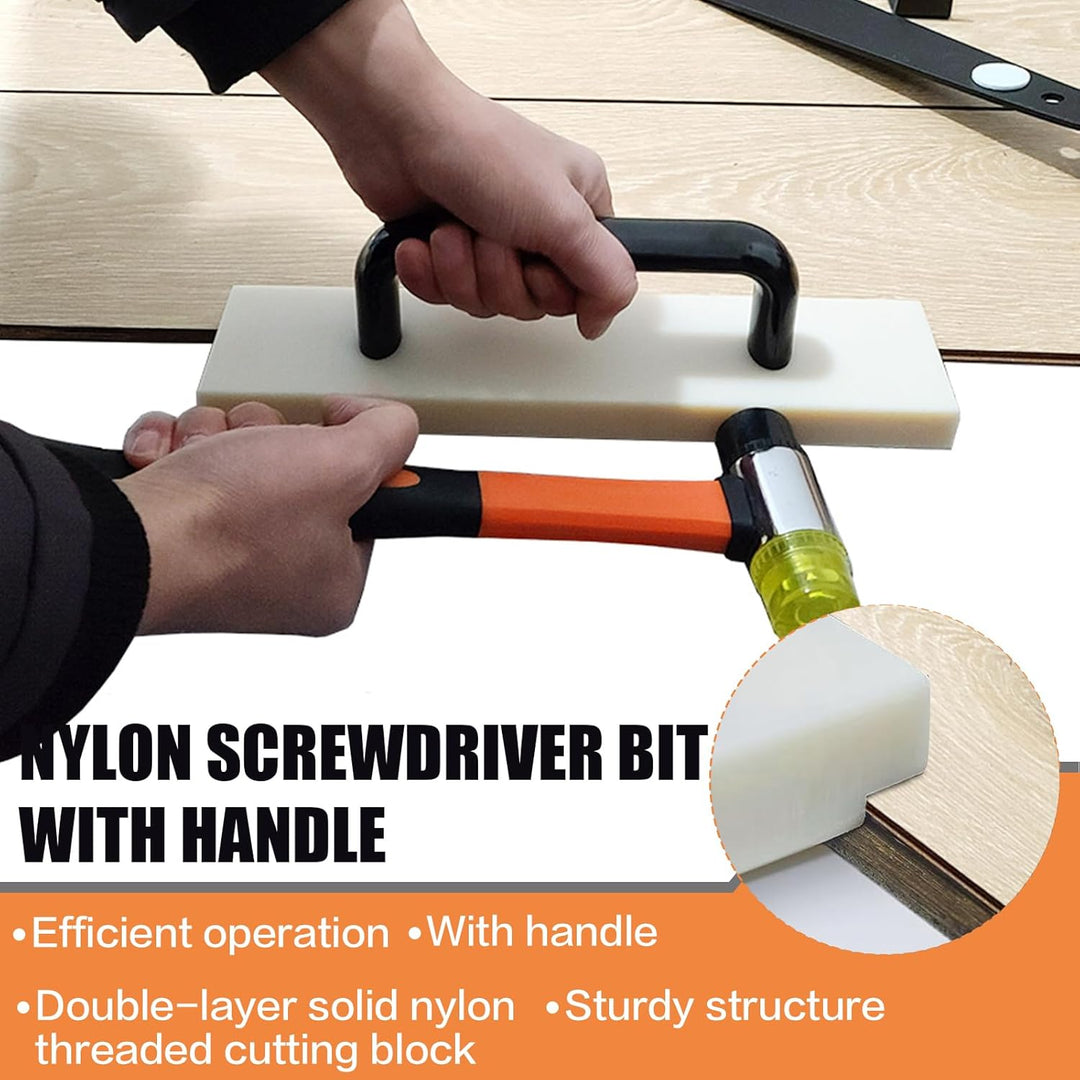 300mm Schlagklotz Vinylboden mit Griff, Schlagholz Laminat, Laminatboden Klicksystem, Schlagklotz Vi