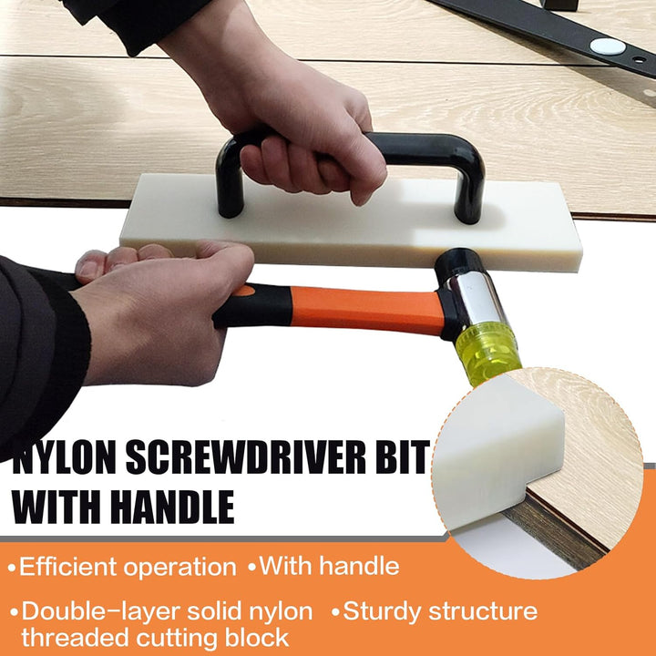 300mm Schlagklotz Vinylboden mit Griff, Schlagholz Laminat, Laminatboden Klicksystem, Schlagklotz Vi