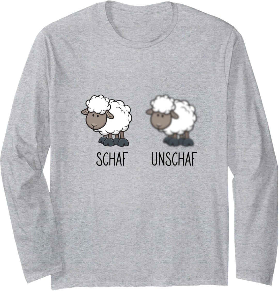 Schaf Unschaf Schafe Schäfer Langarmshirt