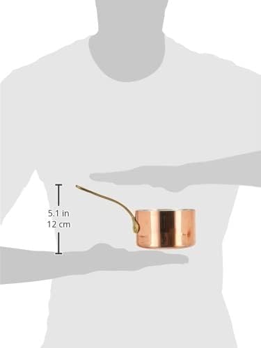 Pentole Agnelli ALCU105F12 Hochverzinkter Kupferauflauf mit 1 Griff, 12 cm, 12 cm