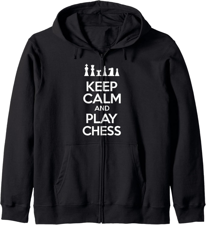 Keep Calm And Play Chess Kapuzenjacke