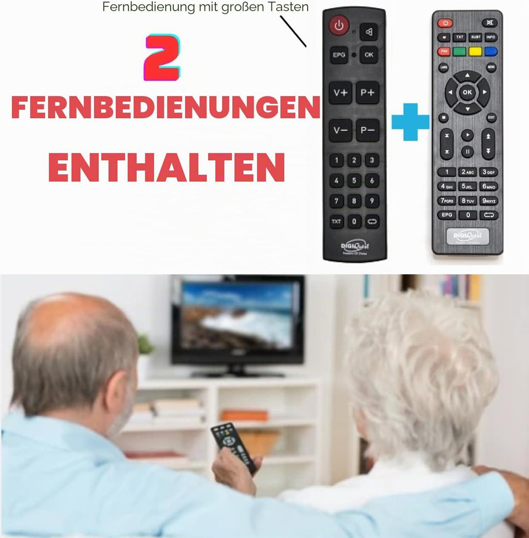 Digiquest G23 HEVC H.265 10bit Full HD FTA Receiver DVB-T2 DVB-T2 USB HDMI SCART Ethernet LAN RJ-45