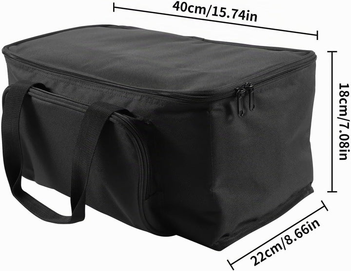 HOLDLAMP Schwarze Wasserdichte PVC Tasche für 4 Stück 36-LED-Par mit doppelt geführter reissverschlu
