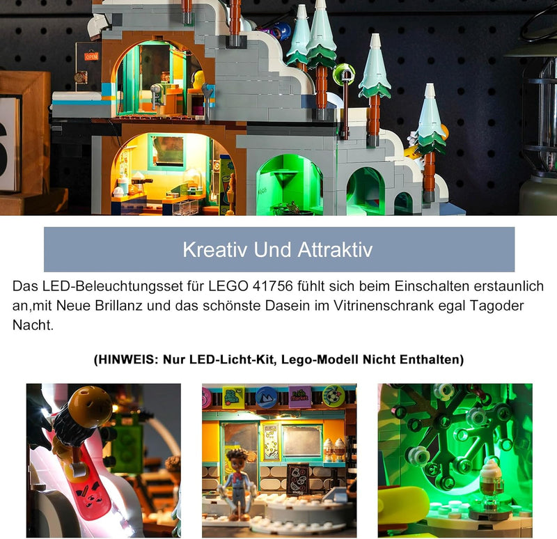 Music Version Licht-Kit für Lego Friends Holiday Ski Slope and Café 41756 (Nicht Lego), Led Beleucht