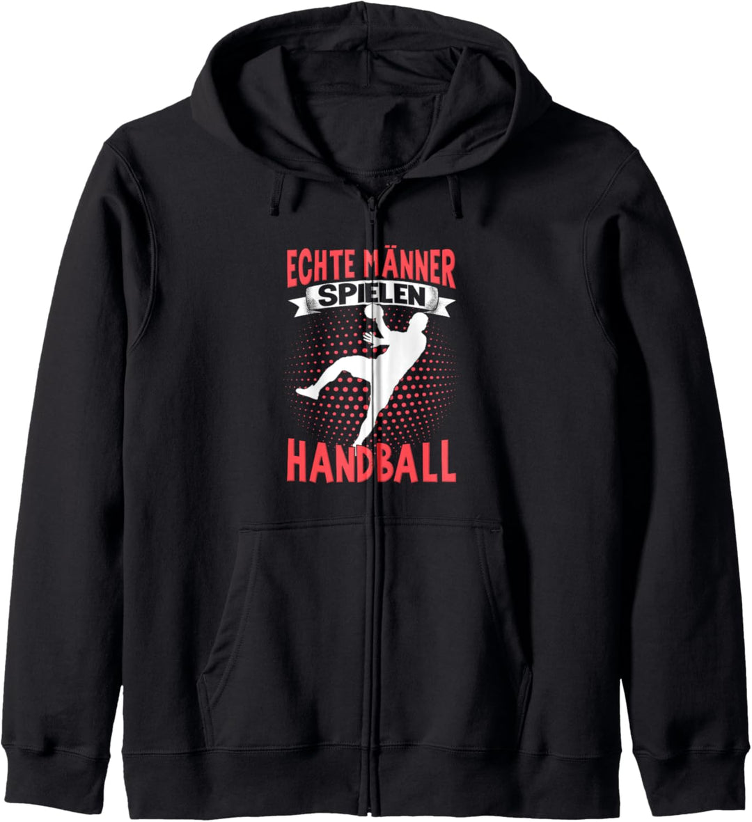 Handballer Herren Jungen Echte Männer Spielen Handball Kapuzenjacke