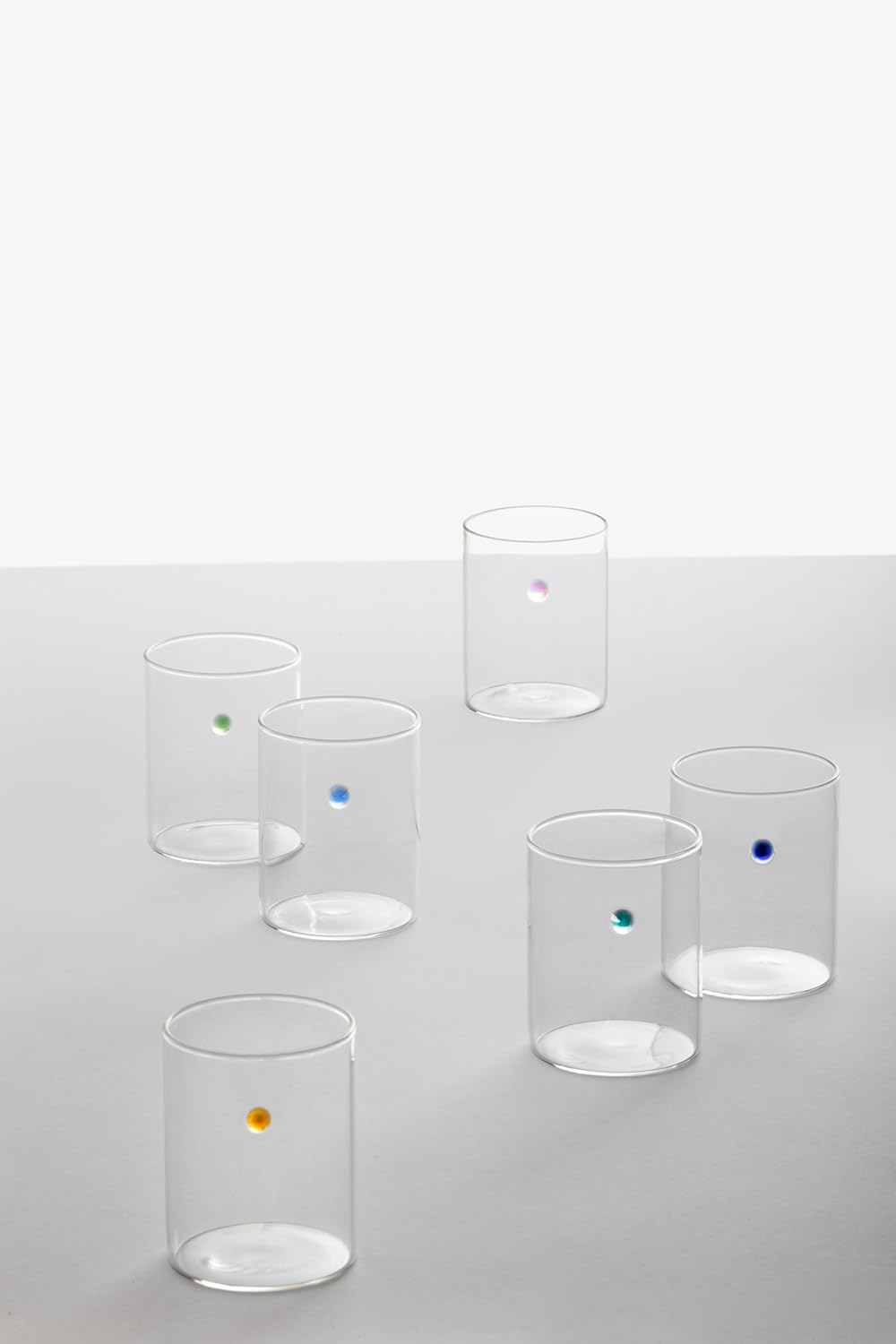 Ichendorf, Glas, Milano 0.09350674 Set mit 6 sortierten Wassergläsern Kollektion Soleils, 30 Centili