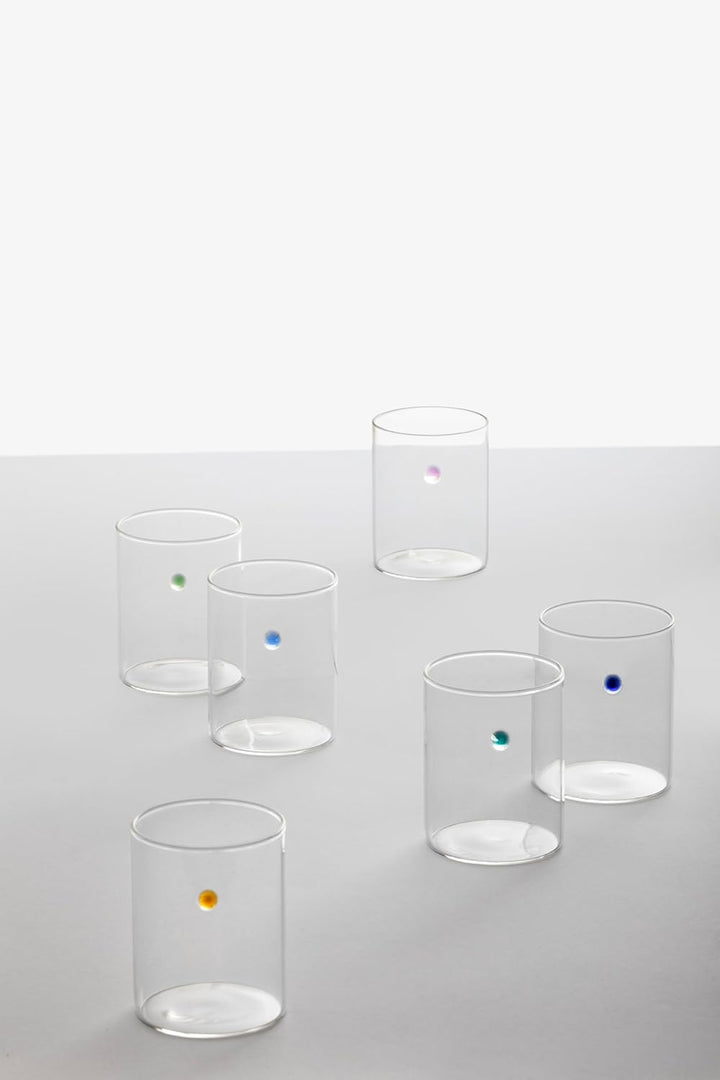 Ichendorf, Glas, Milano 0.09350674 Set mit 6 sortierten Wassergläsern Kollektion Soleils, 30 Centili