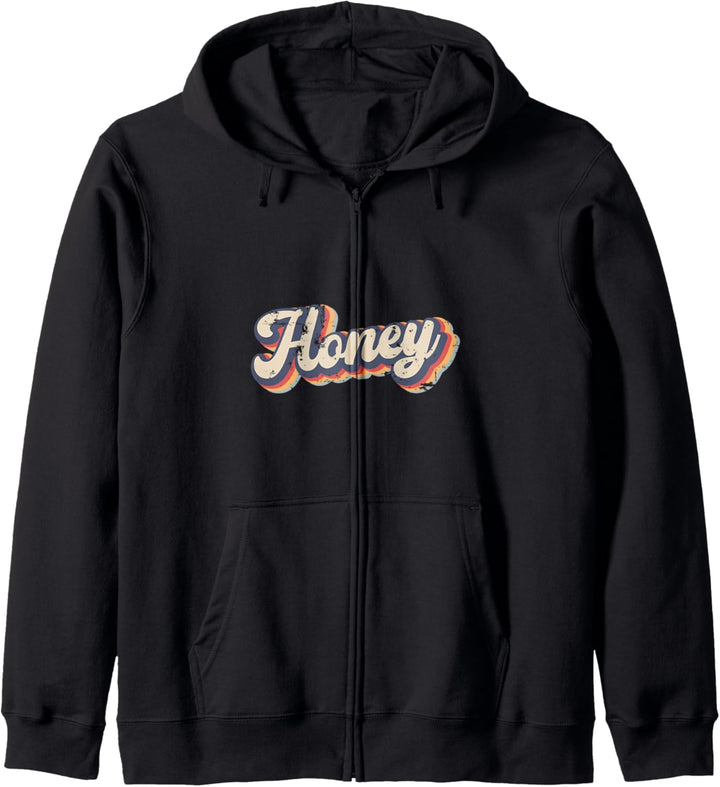 Honey Wife Wifey Vintage Rainbow Kapuzenjacke