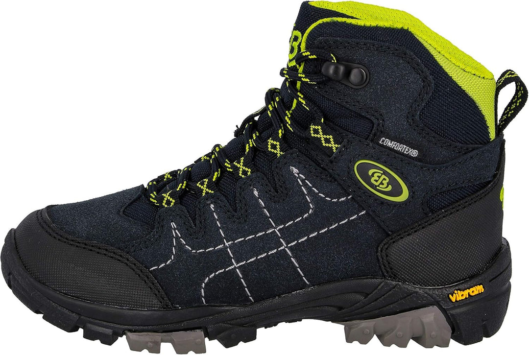 Brütting Unisex Kinder Mount Shasta Kids Hi Trekking-& Wanderstiefel, Marine Lemon