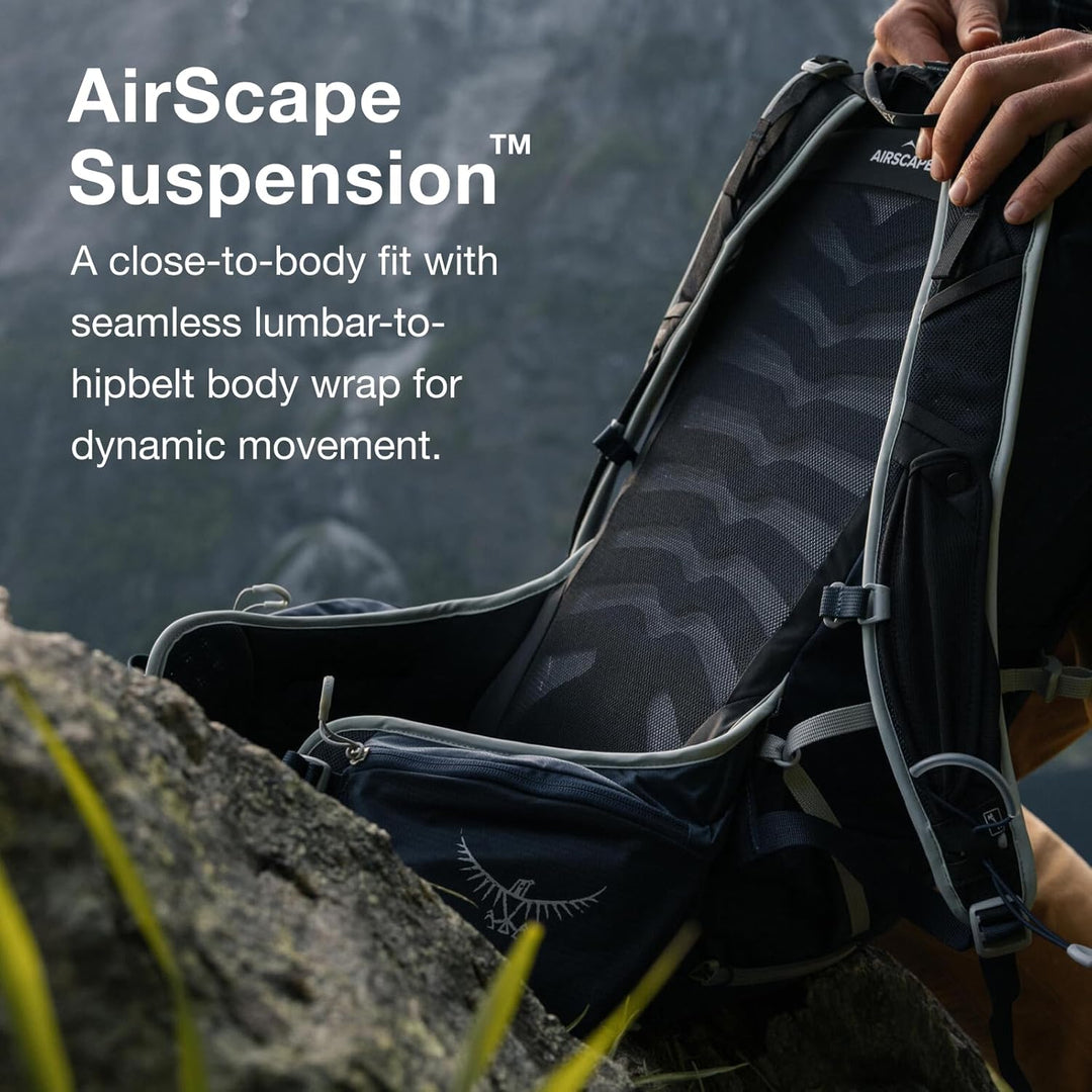 Osprey Talon 22 Wanderrucksack für Männer S-M Eclipse Grey Single, S-M Eclipse Grey Single