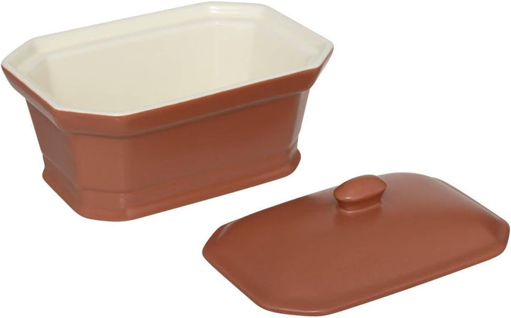 5five - terrine für foie gras aus weisser keramik