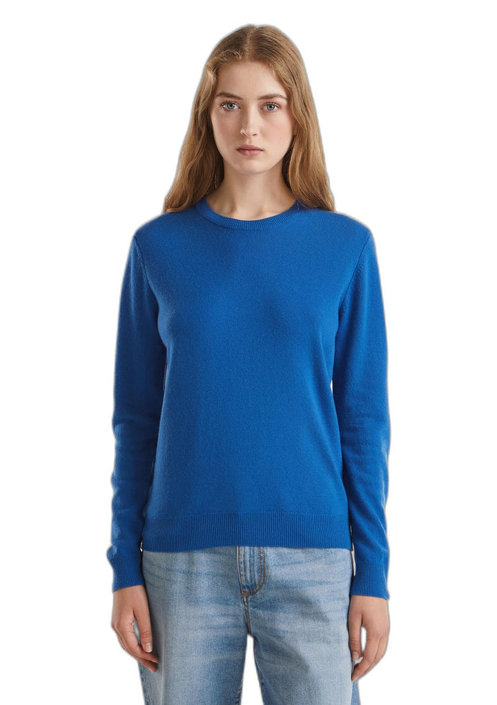 United Colors of Benetton Damen 1002d1k01 Pullover (1er Pack) S Blau, S Blau