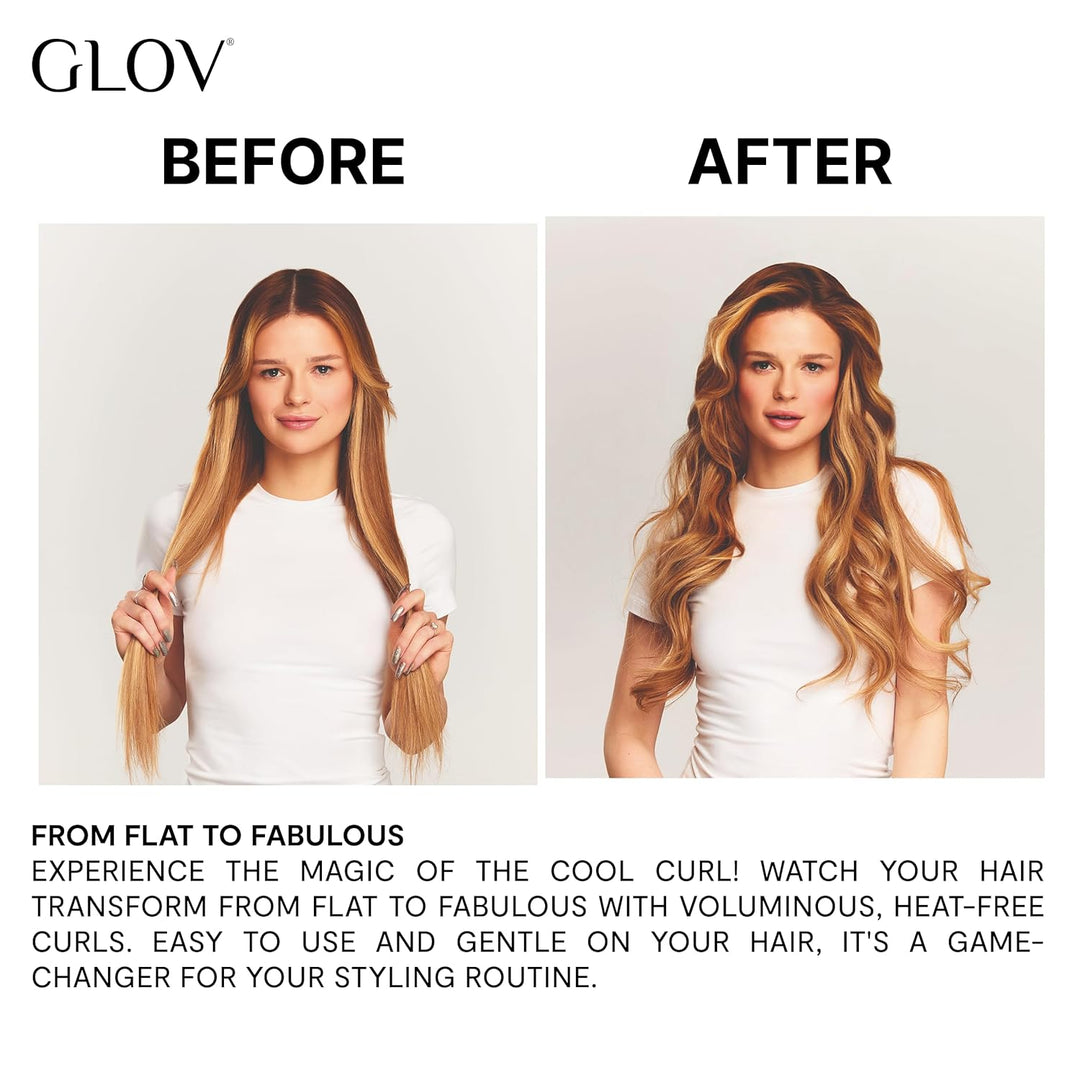 Glov Coolcurl Satin Lockenstab-hitzefrei Elegante Handhabung Frizzschutz Gesunde Haare Traumlocken F