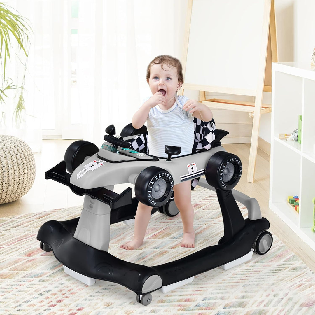 LIFEZEAL Lauflernhilfe Baby Höhenverstellbar &amp; Klappbar, 3 in 1 Babywalker, Baby Gehfrei ab 6 Monate