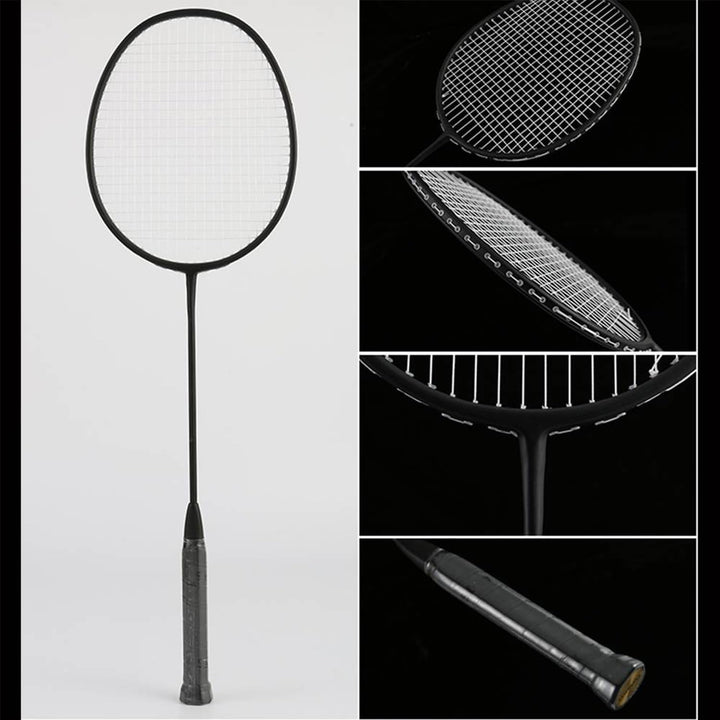 Senston Badmintonschläger Leichtgewicht Carbon Badminton Set mit 3 Federbälle für Einsteiger, Freize