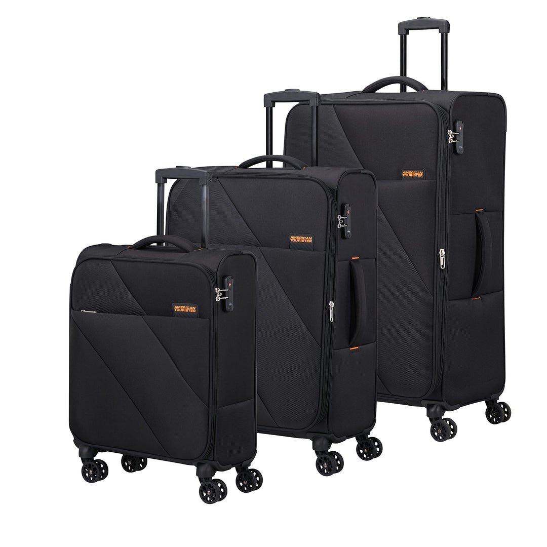 American Tourister Sun Break - Kofferset 3-teilig, Schwarz (Black), Schwarz
