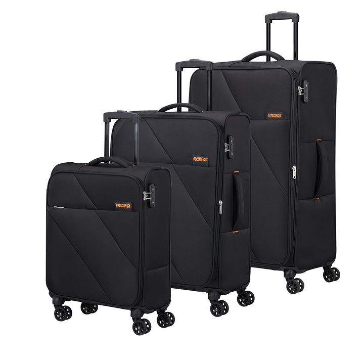 American Tourister Sun Break - Kofferset 3-teilig, Schwarz (Black), Schwarz