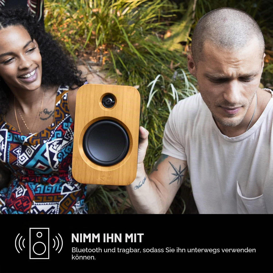 House of Marley Get Together Solo Bluetooth-Lautsprecher – Tragbarer Lautsprecher, 25 h Akkulaufzeit