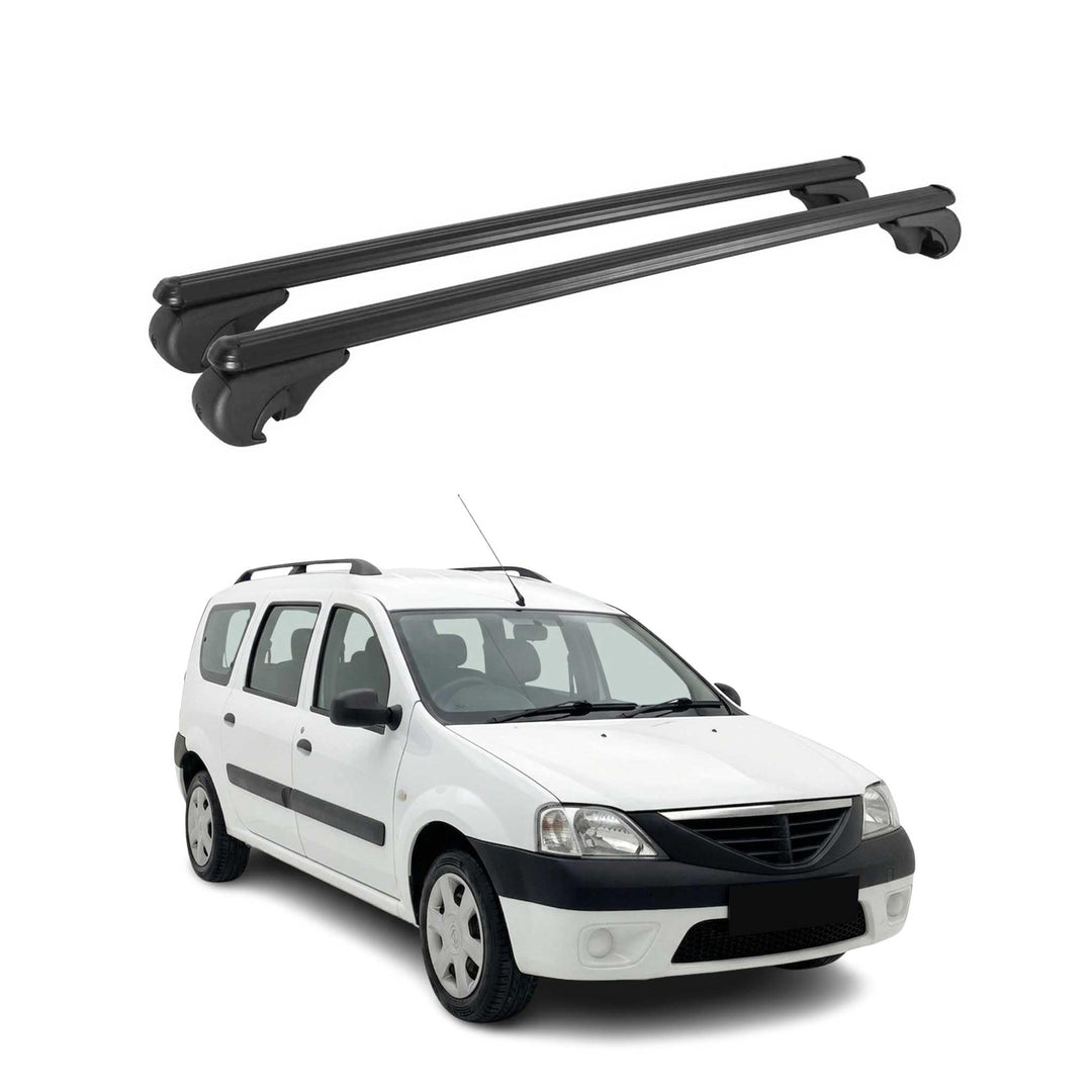 OMAC Aluminium Dachträger Querträger für Dacia Logan MCV I 2006-2013 – TÜV/DIN 75302:2019 – Abschlie