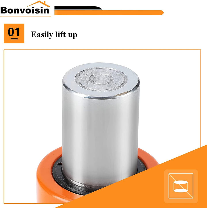 Bonvoisin 10T Hydraulikzylinder mit CP-180 Hydraulikpumpe, Gesamthub 50mm, Ultradünner Tragbarer Ind