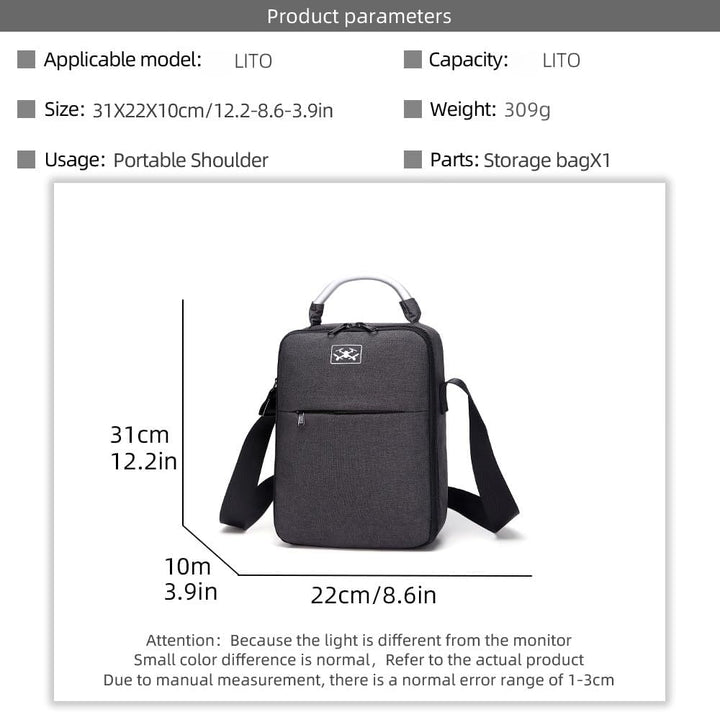 Tragetasche für DJI Lito X1 / Lito 1, tragbare Reise-Schutzhülle mit Schultergurt, Aufbewahrungstasc