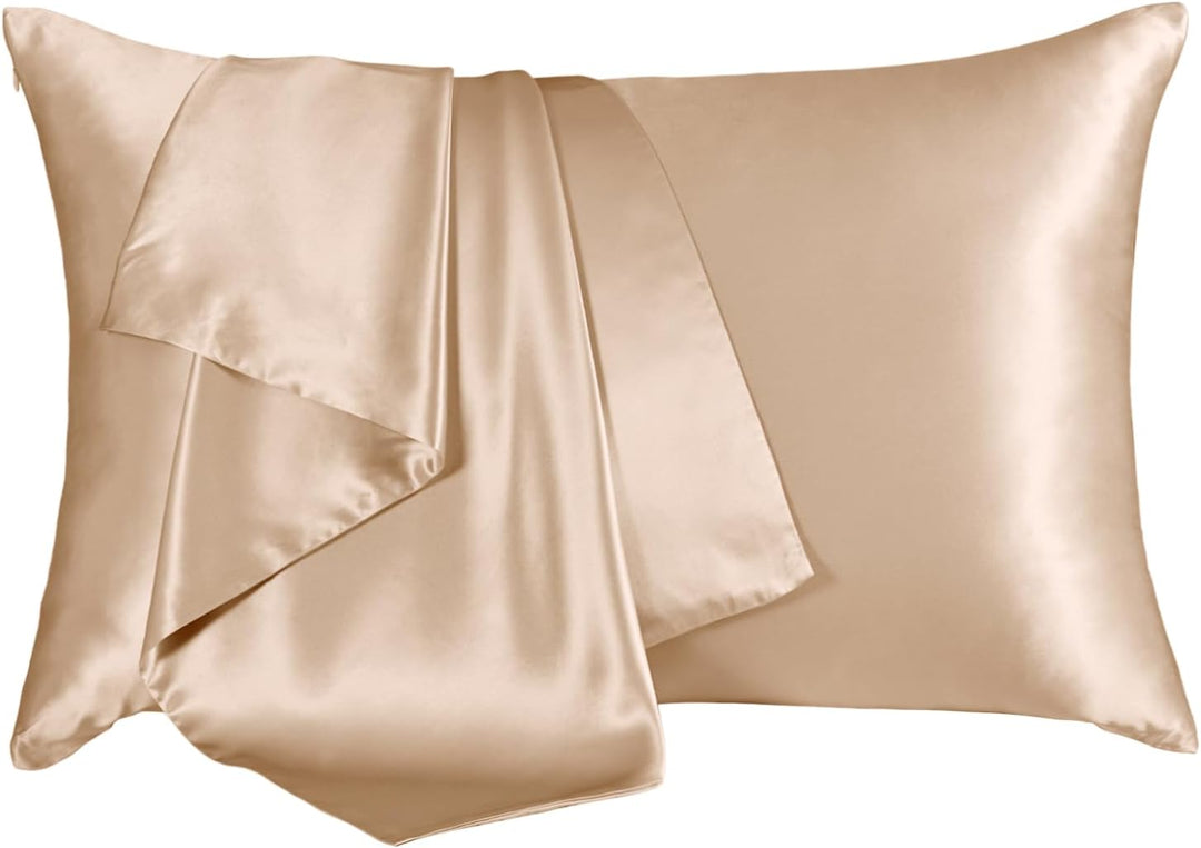 THXSILK Luxus 100% 19 Momme Seide Kissenbezug Kissenhülle mit Reissverschluss - Seide Kissen Bezug -