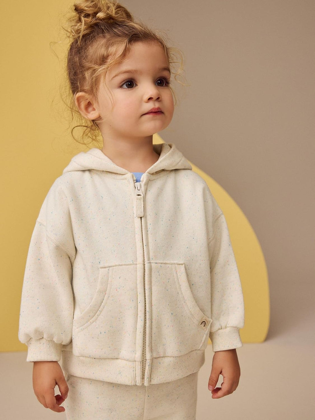 NEXT Mädchen Standard Kapuzenjacke 110-116 Oatmeal, 110-116 Oatmeal