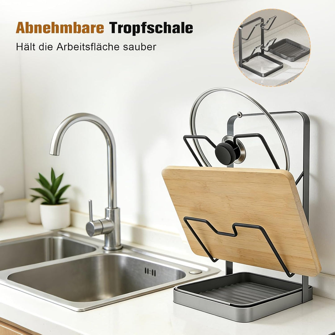 Topfdeckelhalter Küchen Organizer, Deckelhalter & Tellerständer, Organizer Küche für Topfdeckel, Sch
