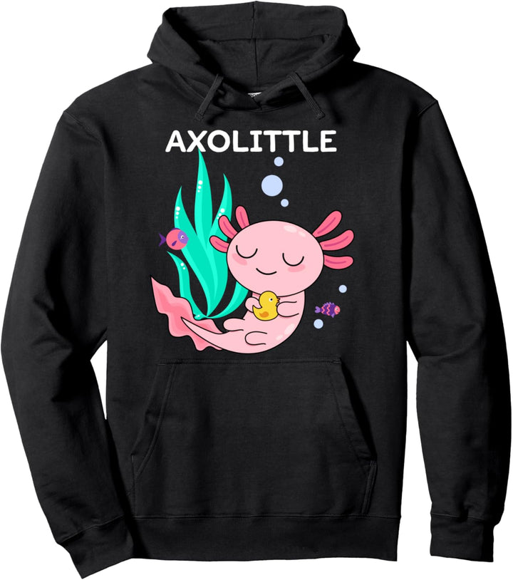 Axolotl Shirt Kawaii Pink Salamander Fisch Cute Baby Axolotl Pullover Hoodie