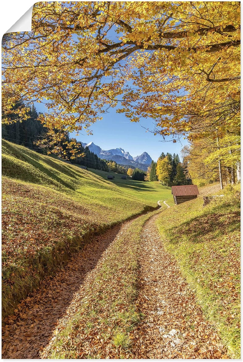 ARTland Poster Kunstdruck Wandposter Bild ohne Rahmen 60x90 cm Hochformat Landschaftsbilder Bayern B