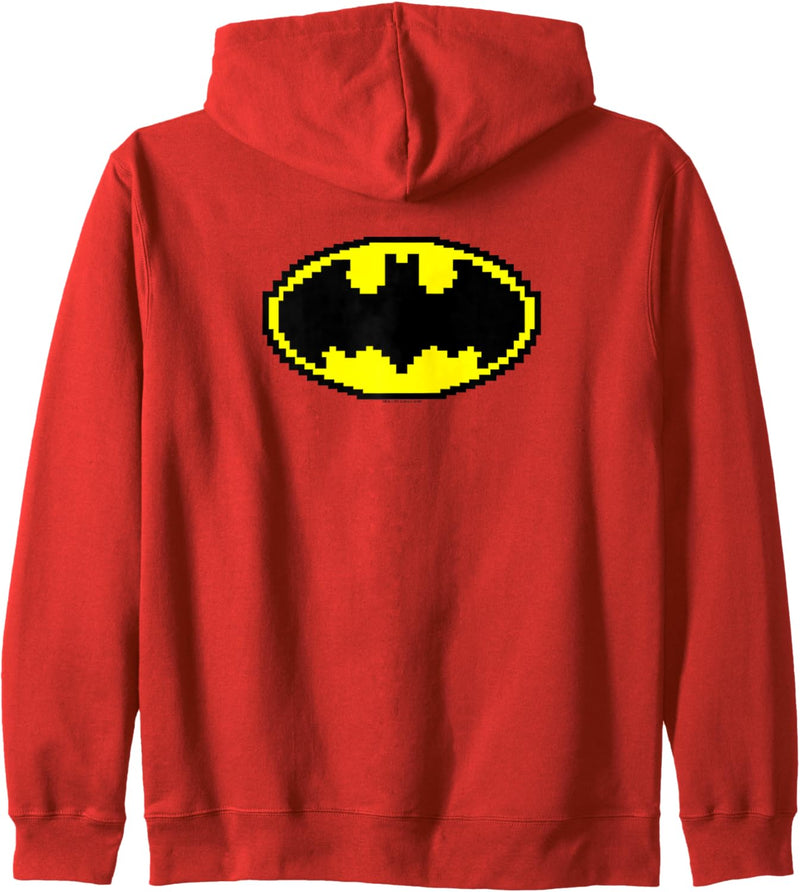 Batman Pixel Symbol Kapuzenjacke