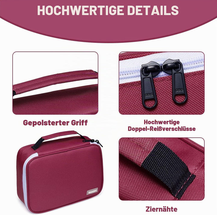VASCHY Grosse Federmäppchen, Multi Fächer Mäppchen Organizer 72 Stück Etui Schule Federmappe Federta