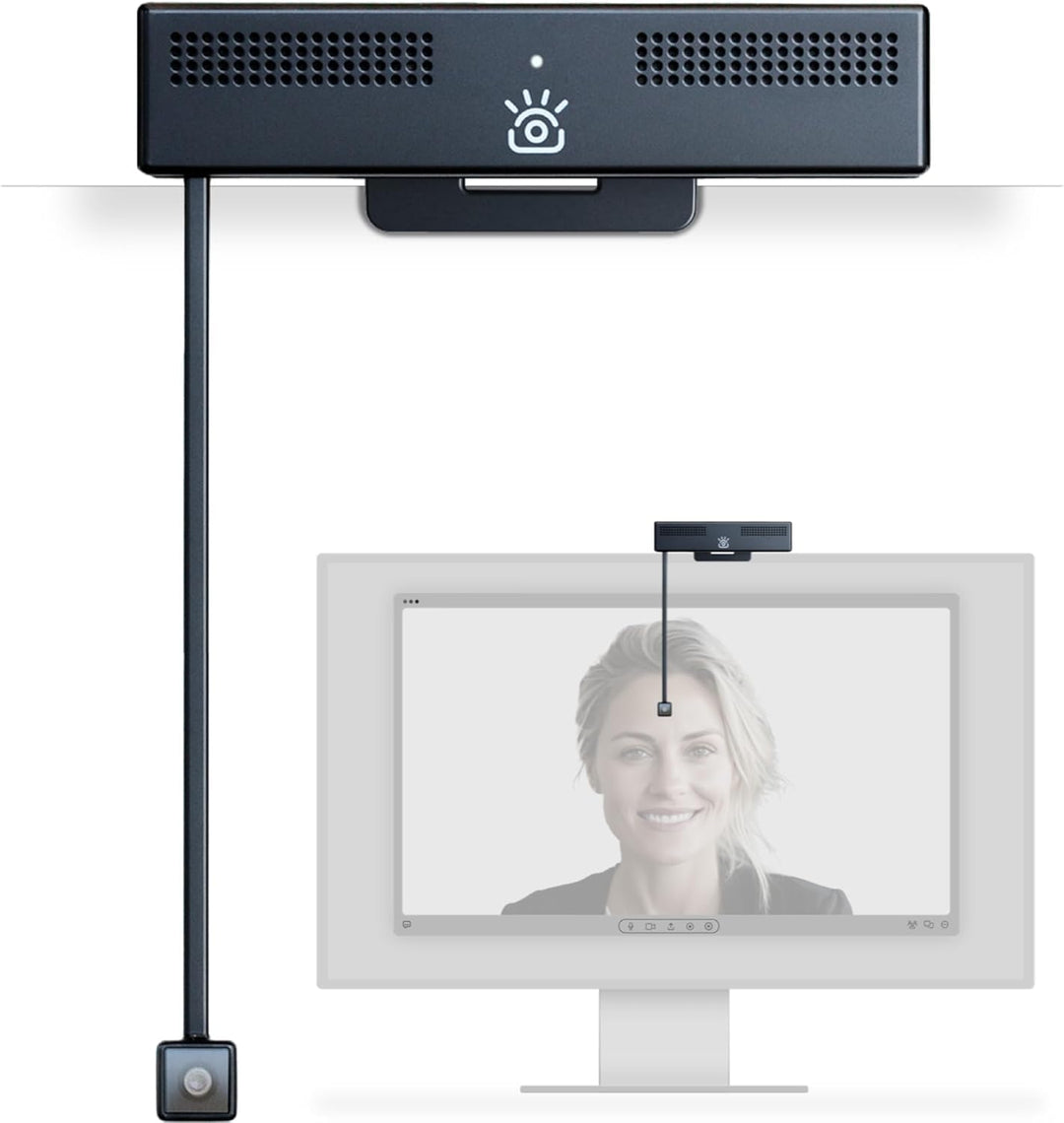 iContact Camera ProXL 4K HD Augenkontakt-Webcam mit Mikrofon mit Geräuschunterdrückung, USB-Computer