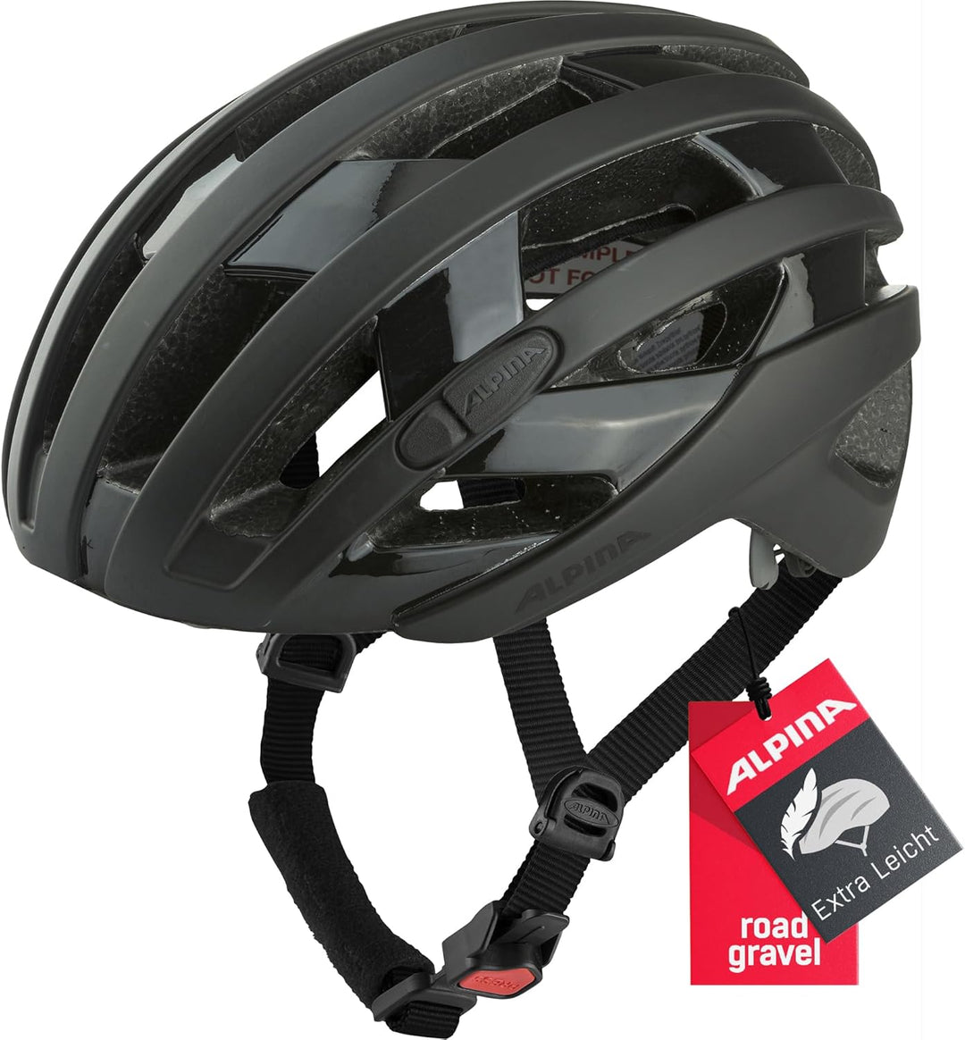 ALPINA Ravel Helm schwarz 51-56 cm, 51-56 cm