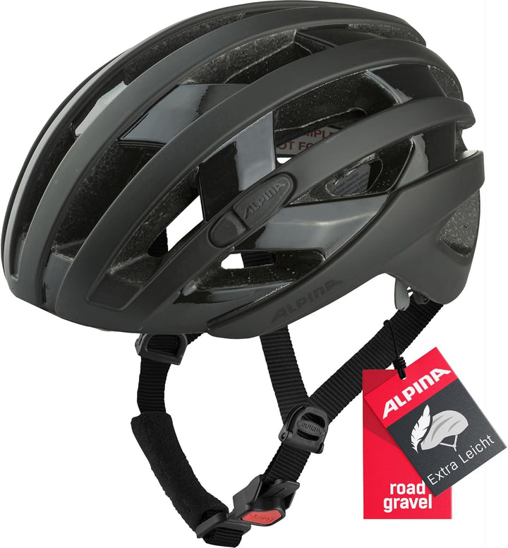ALPINA Ravel Helm schwarz 51-56 cm, 51-56 cm