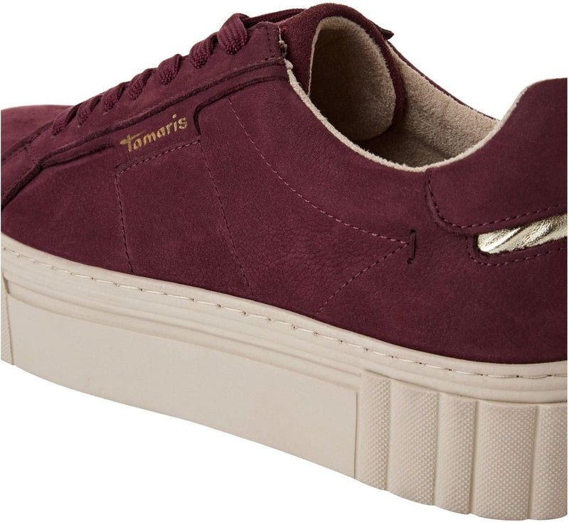 Tamaris Damen Bequemschuhe, Frauen Schnürschuhe,TOUCHit-Fussbett 38 EU Bordeaux, 38 EU Bordeaux