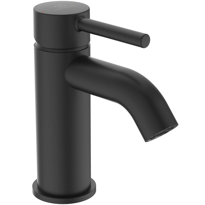 Ideal Standard BC822XG Ceraline Waschtischarmatur mit Push-Open Ventil, Bad-Wasserhahn mit Auslauf,