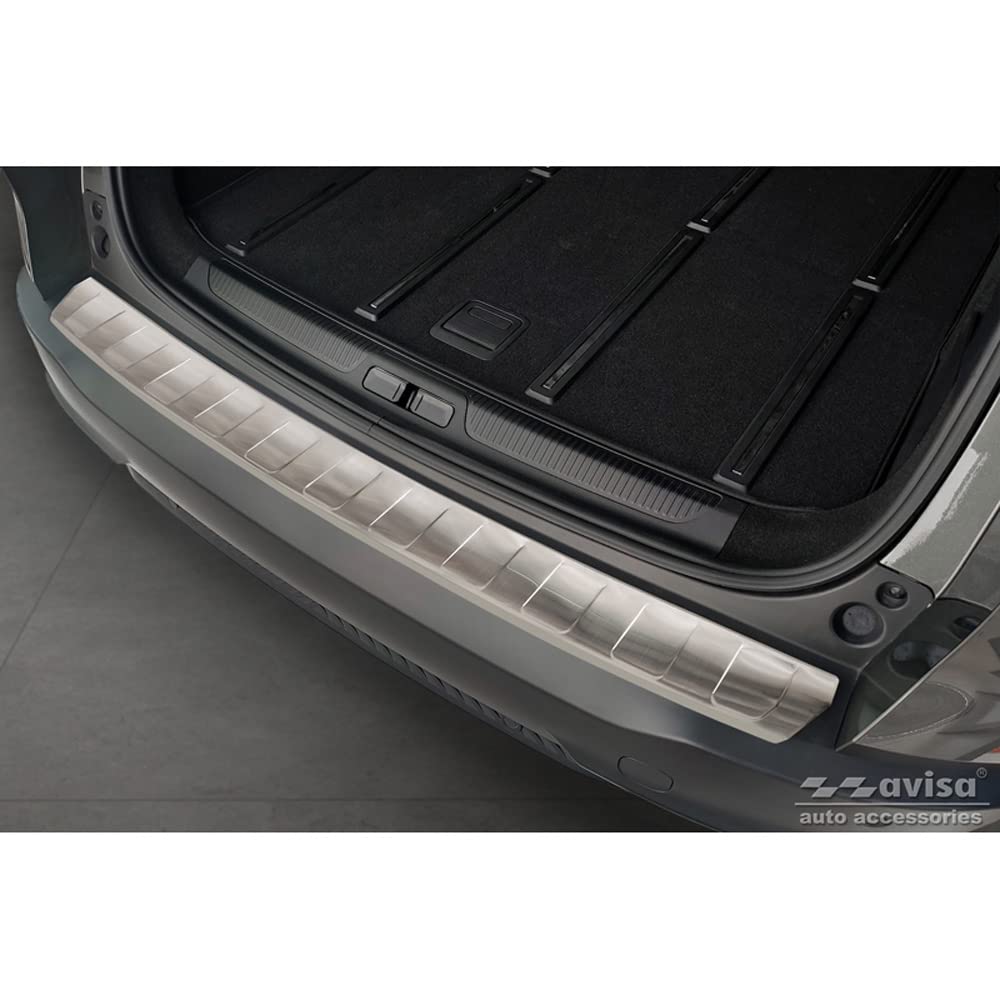 Avisa Edelstahl Heckstossstangenschutz kompatibel mit Citroën C5 X 2021- 'Ribs'