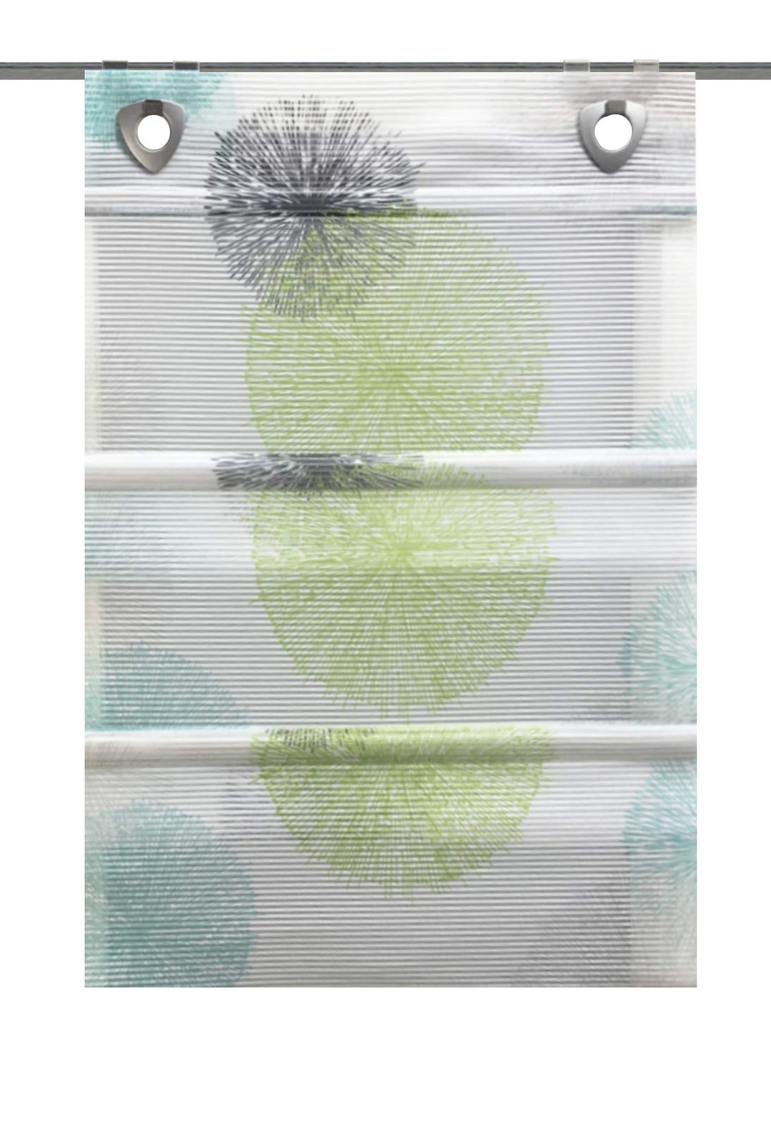 Clever-Kauf-24 Magnetrollo Rawlins grün inkl. Haken | Raffrollo mit Magnetraffung | Gardine ohne Boh