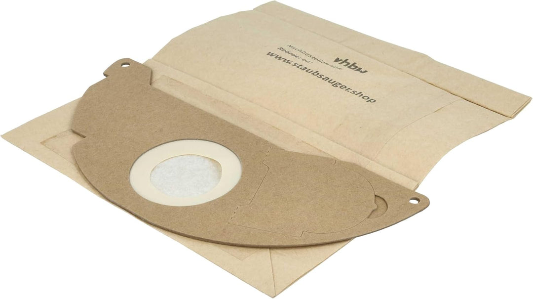 vhbw 10x Staubsaugerbeutel Ersatz für Kärcher 6.904-322, 6.904-322.0 für Staubsauger - Papier, braun