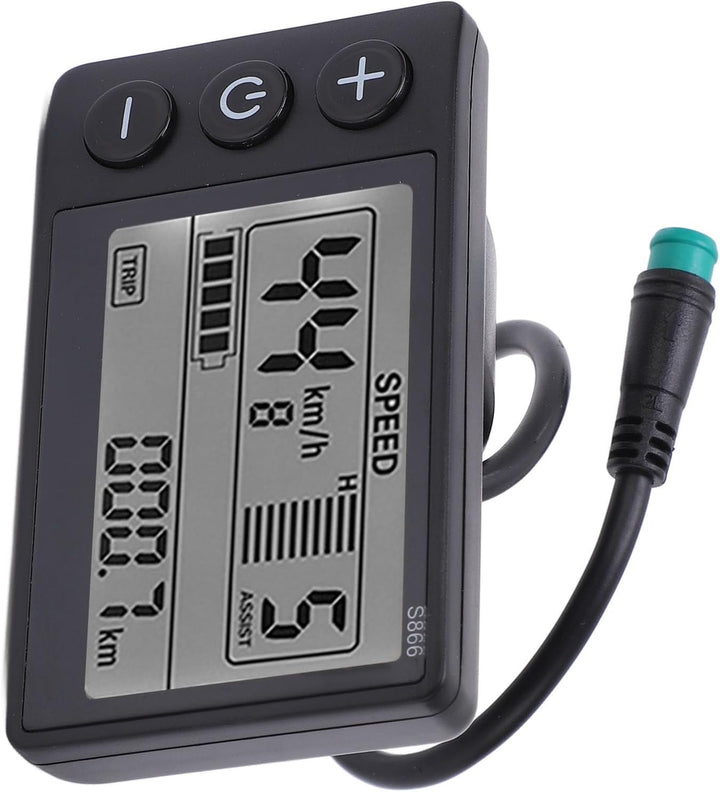 Aramox S866 LCD Display Controller 7 Polig S866 Display Elektrofahrrad LCD-Display Digital Mess Fahr