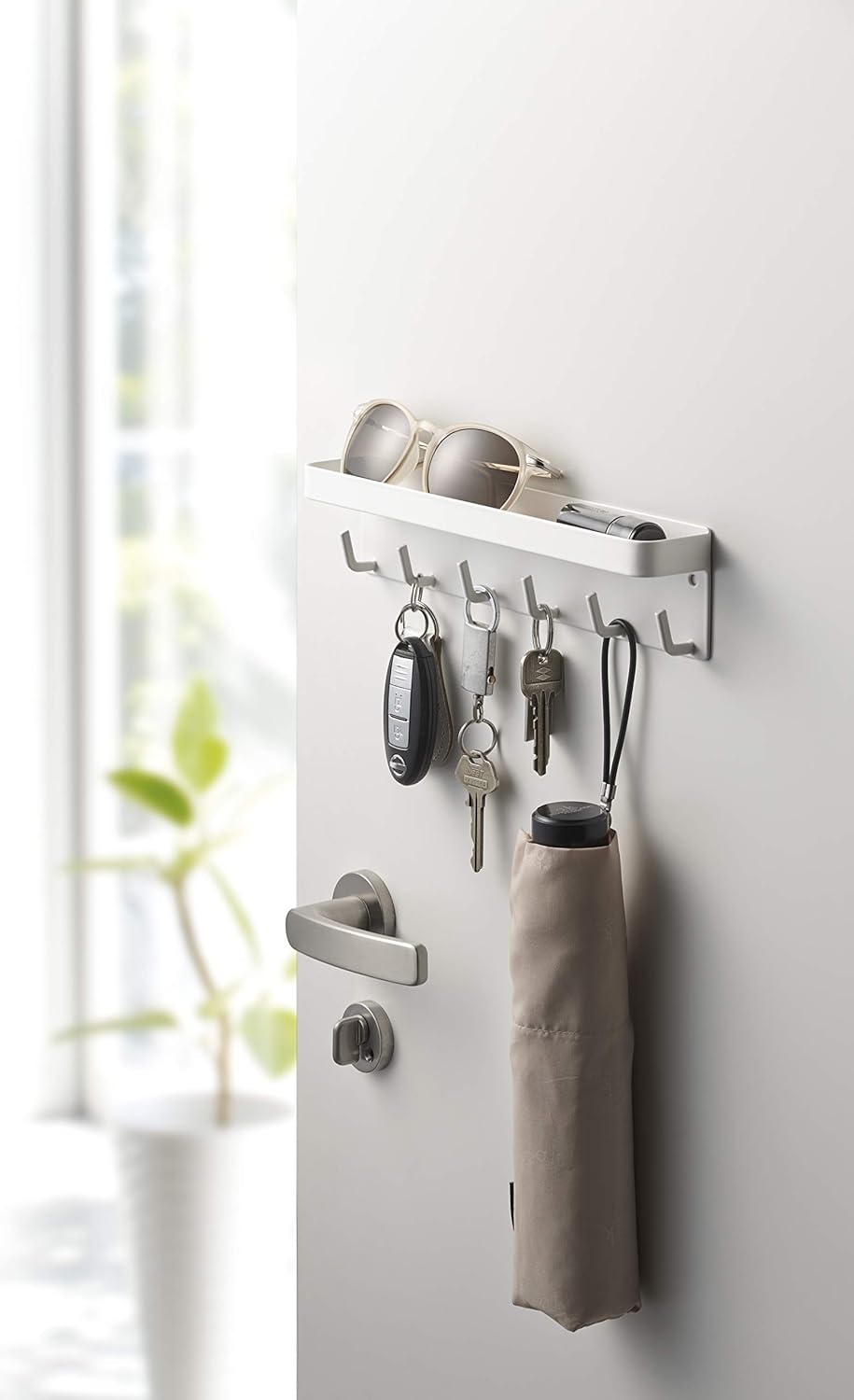 Magnetic key hook with tray - Smart - white Weiss, Weiss