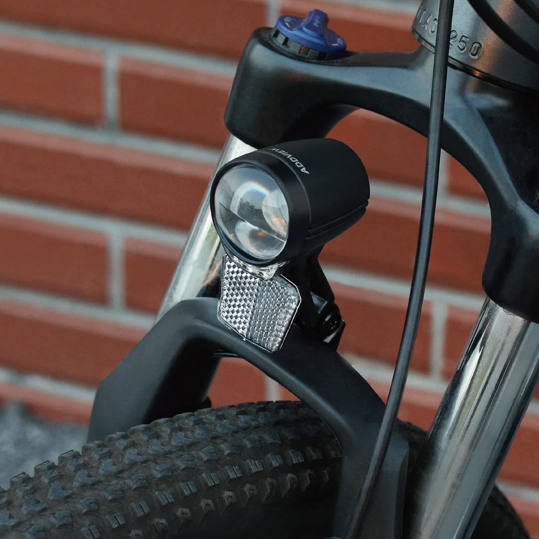 E-Bike Frontlicht 50 Lux Nova E50 – IP65, Doppel-Linsentechnologie, StVZO zugelassen, für 6V–48V DC,
