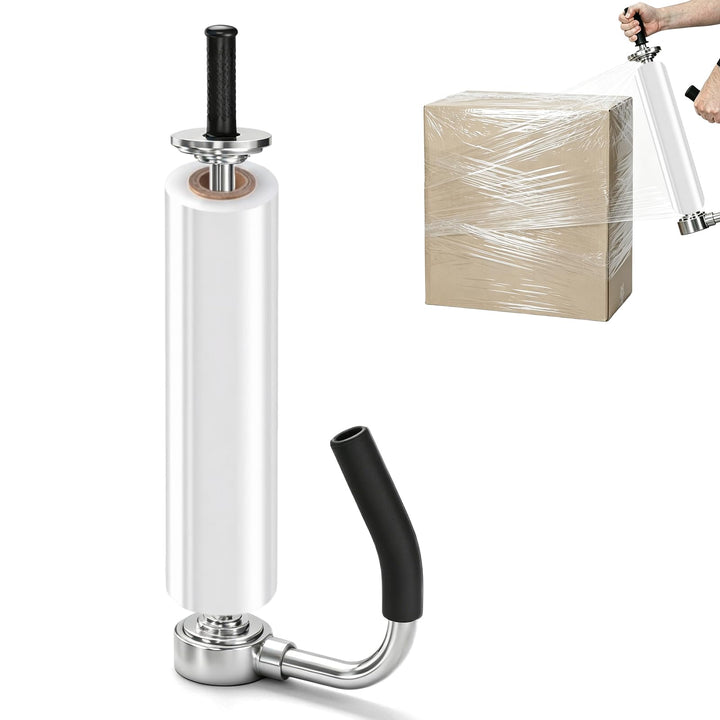 Stretchfolienspender, Manueller Abroller Stretchfolie für Rollen, Handabroller für Stretchfolie, Höh