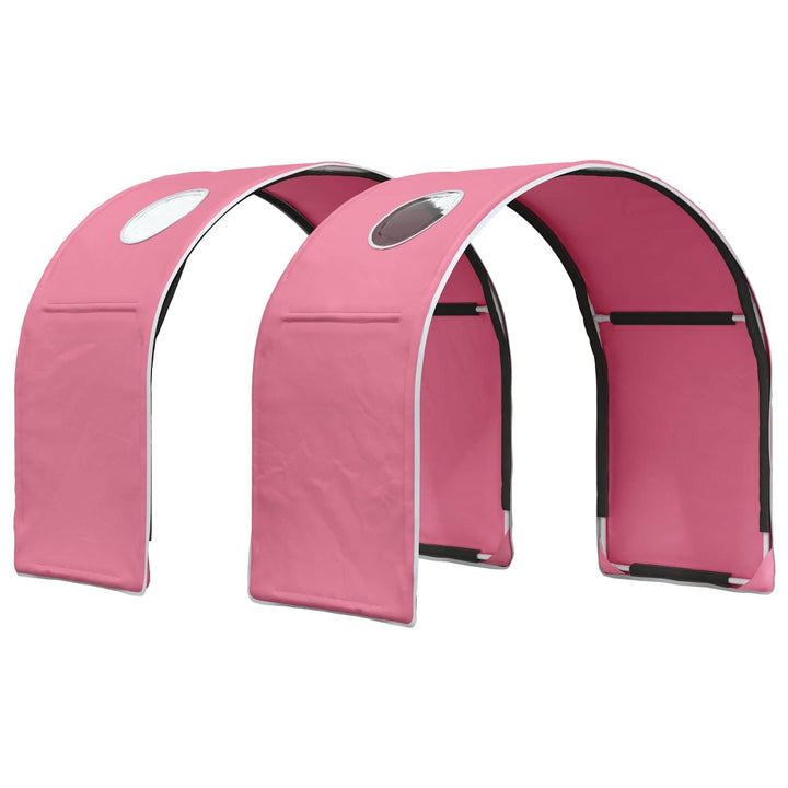 Bettunnel 2 Stück Rosa aus Polyester 211 x 52,5 x 2 cm, Zubehör für Doppelbett Lattenrost mit Stützf