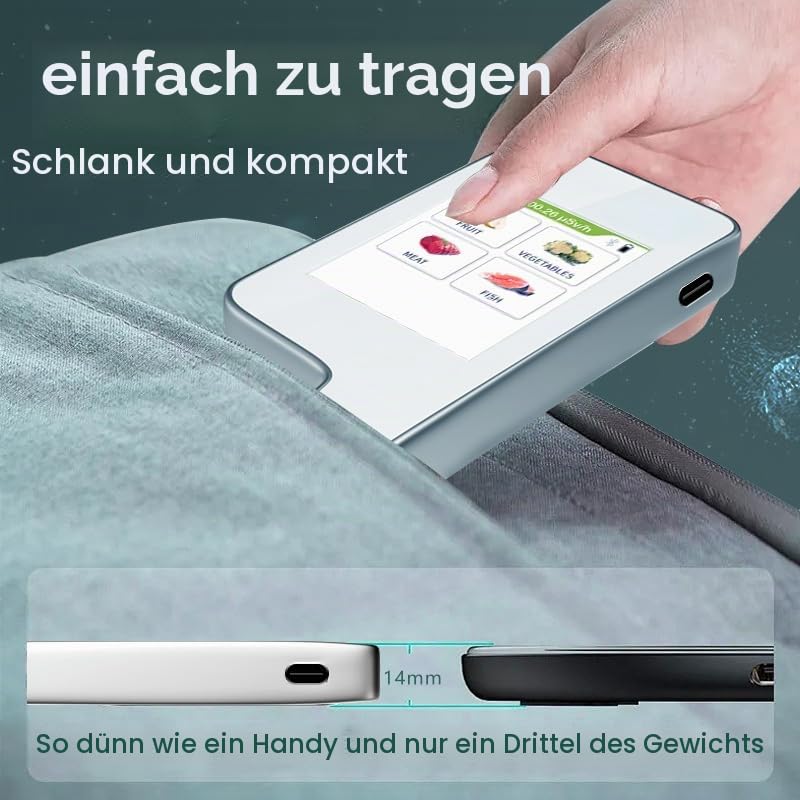 Greentest Instant-Lesegerät für frisches Fleisch, Obst, Gemüse, Nitrat-Tester und Messgerät für Lebe